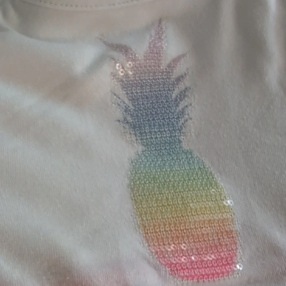 Cat & Jack Pink Tulle Dress with Pineapple Design